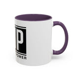 GMP 'God Money Power' Accent Coffee Mug – Bold Black Logo 11/15oz