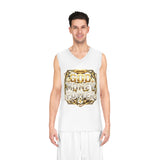 God Money Power Basketball Jersey — Gold Halo Motivational Sports Tank