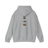 God Money Power- King Crown Hoodie — Vintage Lion & Regal Emblem Graphic