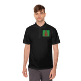 Men's Polo Shirt — 'God Money Power' Retro Graphic Sports Polo