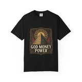 God Money Power Pyramid Tee — Spiritual Wealth Graphic T‑Shirt