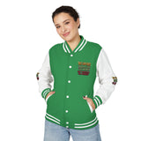 Letterman Jacket - "Put God First, Hustle for the Money" Inspirational Varsity Jacket