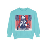 God Money Power Sweatshirt — Patriotic Bandana Graphic Crewneck