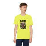 Youth Graphic Tee — "God Money Power" Skull Design