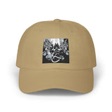 Angel Of Death Classic Dad Cap — Vintage Floral Skull Embroidered Baseball Hat