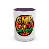 GMP God Money Power Coffee Mug – Bold Comic-Style Accent Mug (11/15oz)