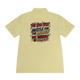 Motivational Polo Shirt — “Put God First, Hustle for the Money, Put Yourself in Power”