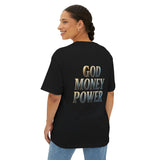 God Money Power Tee — Graphic Oversized Boxy T-Shirt