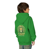 Youth Lion Crest Hoodie — GMP Gold Emblem Kids Pullover