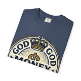 God Money Power T-Shirt — Crown Emblem Graphic Tee (God • Money • Power)