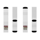 Sublimation Socks — 'Good Money Over' Vintage Logo Crew Socks