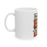 Motivational Ceramic Mug — “Put GOD First, Hustle For The MONEY, Put Yourself In POWER”