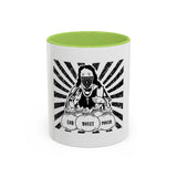 Coffee Mug — 'God Money Power' Bandana Jesus Black Accent Mug (11/15oz)