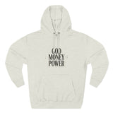 God Money Power Hoodie — Minimalist Inspirational Graphic Hoodie