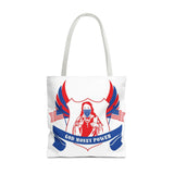 Tote Bag — Patriotic 'God Money Power' Religious Graphic Tote