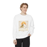 Pyramid Sun Graphic Sweatshirt — Good Morning Power Vintage Vibe