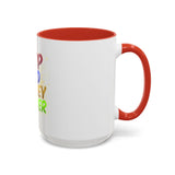 GMP God Money Power Accent Coffee Mug — Colorful Motivational Tea Cup (11/15 oz)