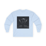 Angel Of Death Grim Reaper Wings Long Sleeve Tee — Dark Gothic Scythe Graphic