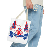 Tote Bag — Patriotic 'God Money Power' Religious Graphic Tote