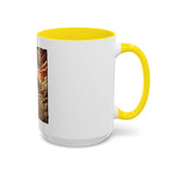 Coffee Mug - 'God Money Power' Pyramid Graphic Accent Mug (11/15oz)