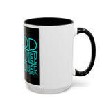 Coffee Mug — "God Money Power" Neon Nun Accent Ceramic Mug (11/15 oz)