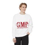 GMP 'God Money Power' Crewneck Sweatshirt — Vintage Red Logo
