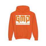 Youth Hoodie — GMP (God Money Power) Bold Orange Logo