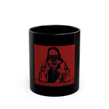 Black Mug — 'God Money Power' Religious Icon Graphic Coffee Mug (11oz/15oz)