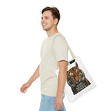 Tiger 'God Money Power' Tote Bag — Bold Wildlife Statement Bag