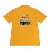 God Money Power Polo — Men's Athletic Golf/Casual Shirt