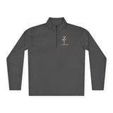 Quarter-Zip Pullover — GMP (God Money Power) Cross Graphic