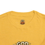 Toddler Tee — "God Money Power" Jack-o'-Lantern Halloween Shirt