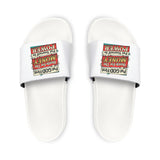 Biblical Quote Slide Sandals — "Put God First, Hustle for Money & Power" Men’s Removable-Strap Slides