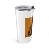 20oz Tumbler — ‘God Money Power’ Masked Saint Illustration Travel Cup