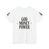 God Money Power Tee — Graphic Religious Streetwear T‑Shirt