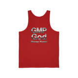 GMP God Money Power Metallic Tank Top — Graphic Motivational Sleeveless Shirt