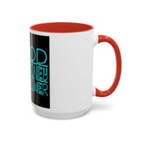 Coffee Mug — "God Money Power" Neon Nun Accent Ceramic Mug (11/15 oz)