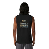 God Money Power Muscle Tank — Faith & Prosperity Graphic Tank Top