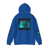 God, Money & Power Hoodie — Neon Retro Graphic Pullover