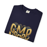 Good Money Power Graphic Tee — GMP 3D Gold Lettering T-Shirt
