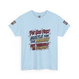 Inspirational Graphic Tee — "Put God First, Hustle for the Money, Put Yourself in Power"