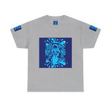 God Money Power Graphic Tee — Blue Urban Streetwear T-Shirt