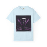 Angel Of Death- T-Shirt — Gothic Angel Wings Graphic Tee (Purple Reaper Design)