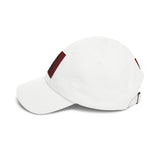 Dad Cap — Red Glitter Sacred Heart Embroidered Baseball Hat