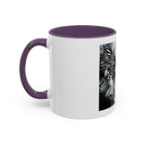 Angel Of Death- Gothic Grim Reaper & Serpent Accent Coffee Mug — Dark Fantasy Skull Art