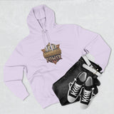 Hoodie — 'God Money Power' Vintage Emblem Fleece Hoodie