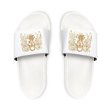 Men's Slide Sandals with Vintage Motorcycle Graphic