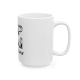 GMP God Money Power Ceramic Mug — Motivational Metallic Text Coffee Cup (11oz & 15oz)