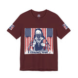 God Money Power Tee — Patriotic Bandana Saint Graphic T-Shirt