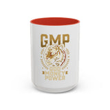 GMP God Money Power Accent Coffee Mug – Gold Tiger Design (11/15oz)